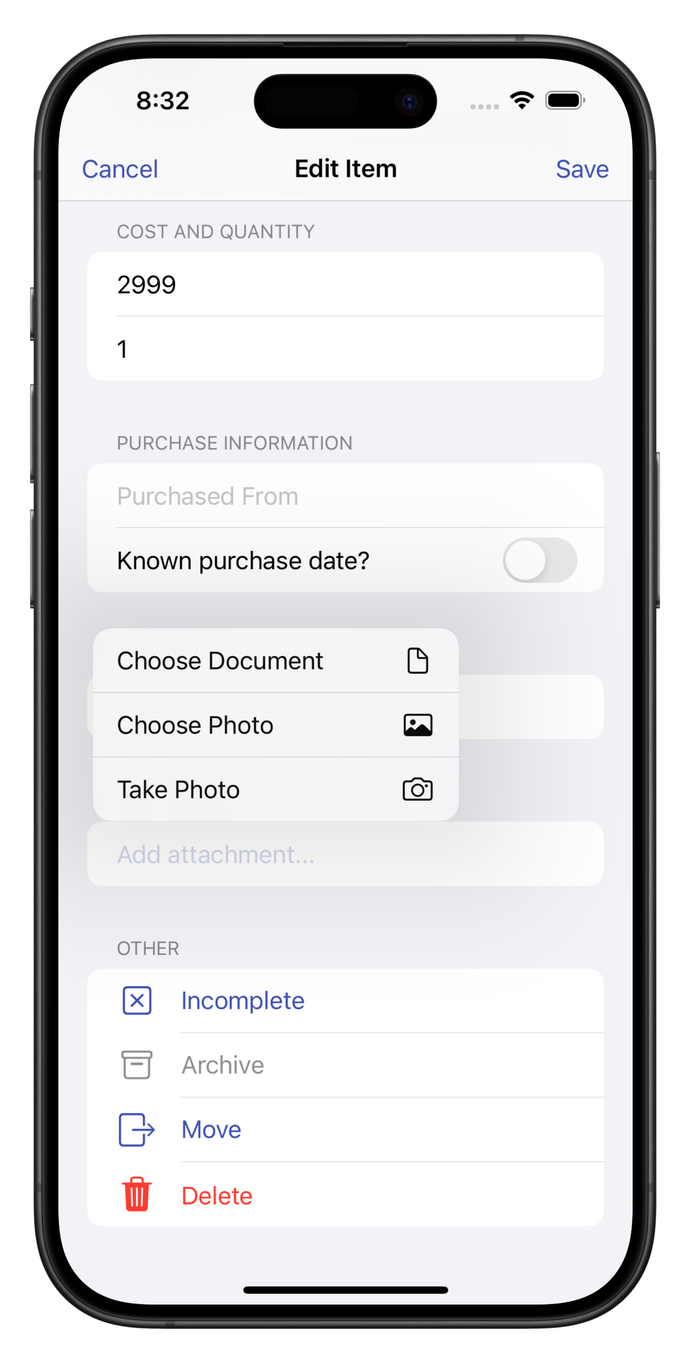 Add Attachment