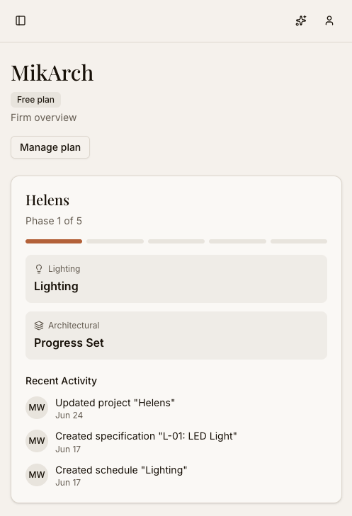 Arcarrow firm overview with project activity